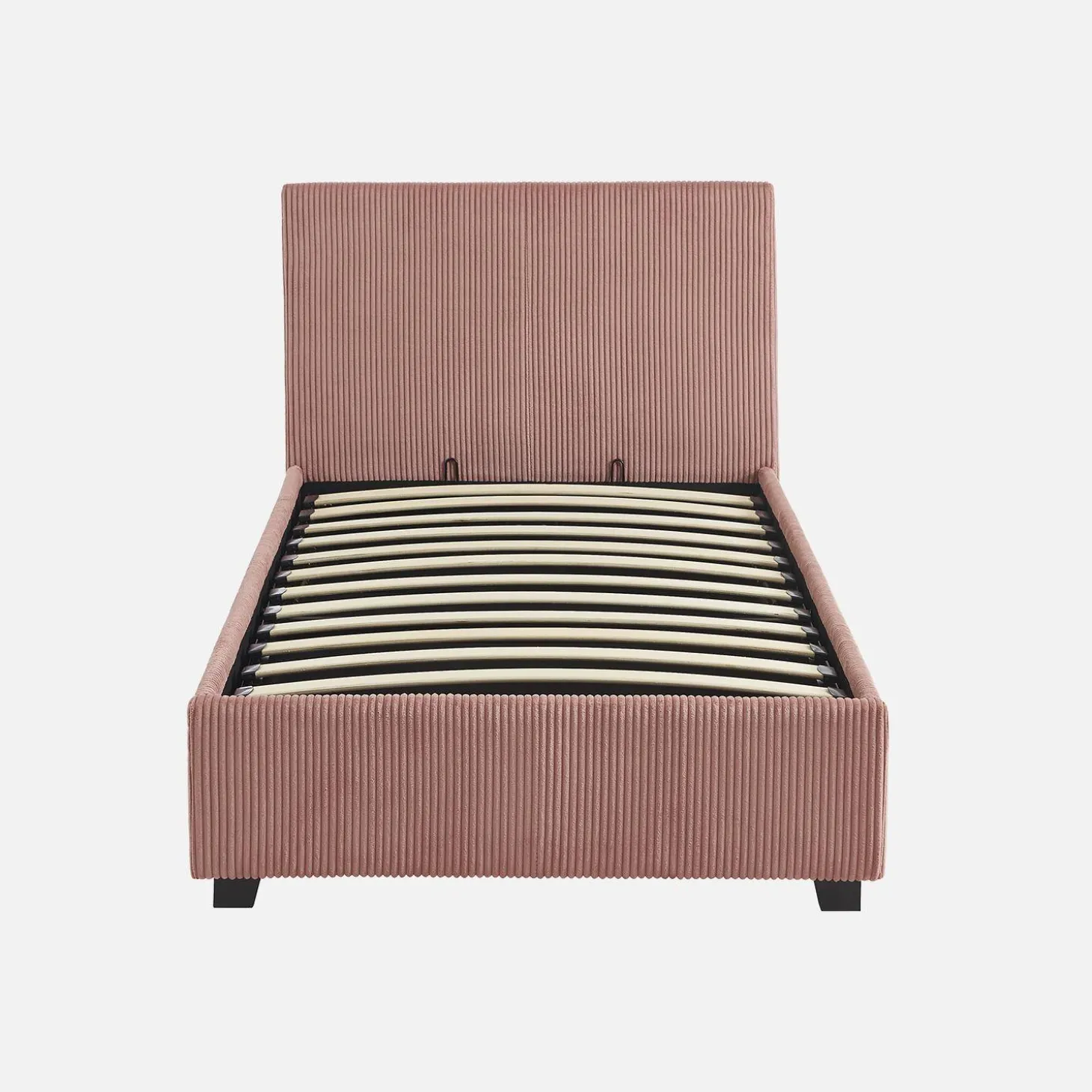 Bed met lattenbodem en hoofdeinde, 90 x 190cm, corduroy
