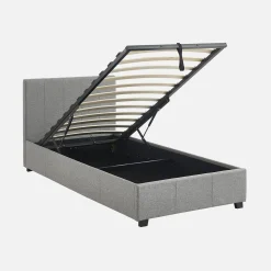 Bed met lattenbodem en hoofdeinde, 90 x 190cm