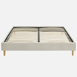 Bed met lattenbodem 160 x 200cm corduroy (fijne rib)