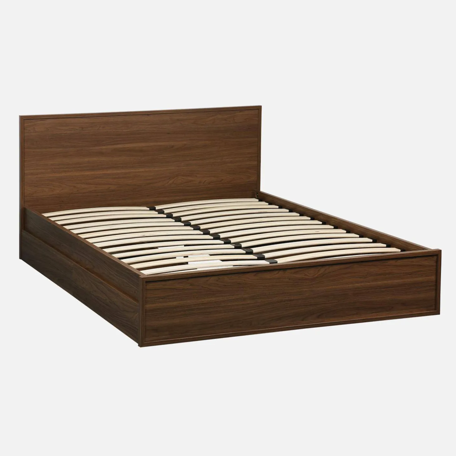 Bed 140x190cm met 4 lades inclusief lattenbodem en hoofdbord houtdecor