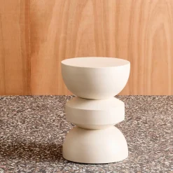 Bijzettafel, hoektafel, nachtkastje metaal Ø32 x 43,5cm
