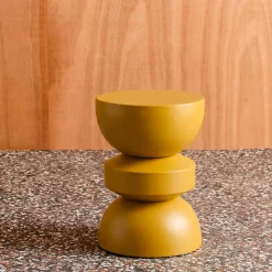 Bijzettafel, hoektafel, nachtkastje metaal Ø32 x 43,5cm