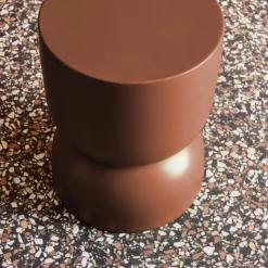 Bijzettafel, metalen nachtkastje Ø32 x H42cm
