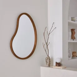 Biologische dennenhouten spiegel, 85cm