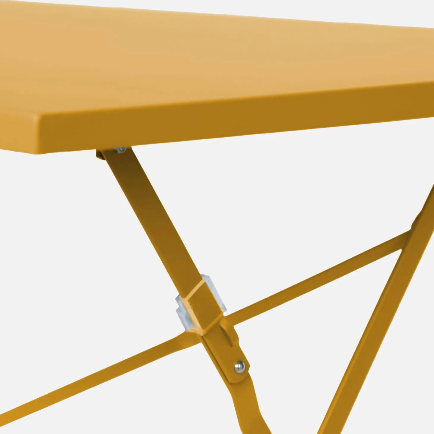 Bistrotafel met 4 stoelen inklapbaar metaal 110 x 70cm