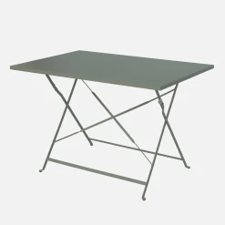 Bistrotafel met 4 stoelen inklapbaar metaal 110 x 70cm