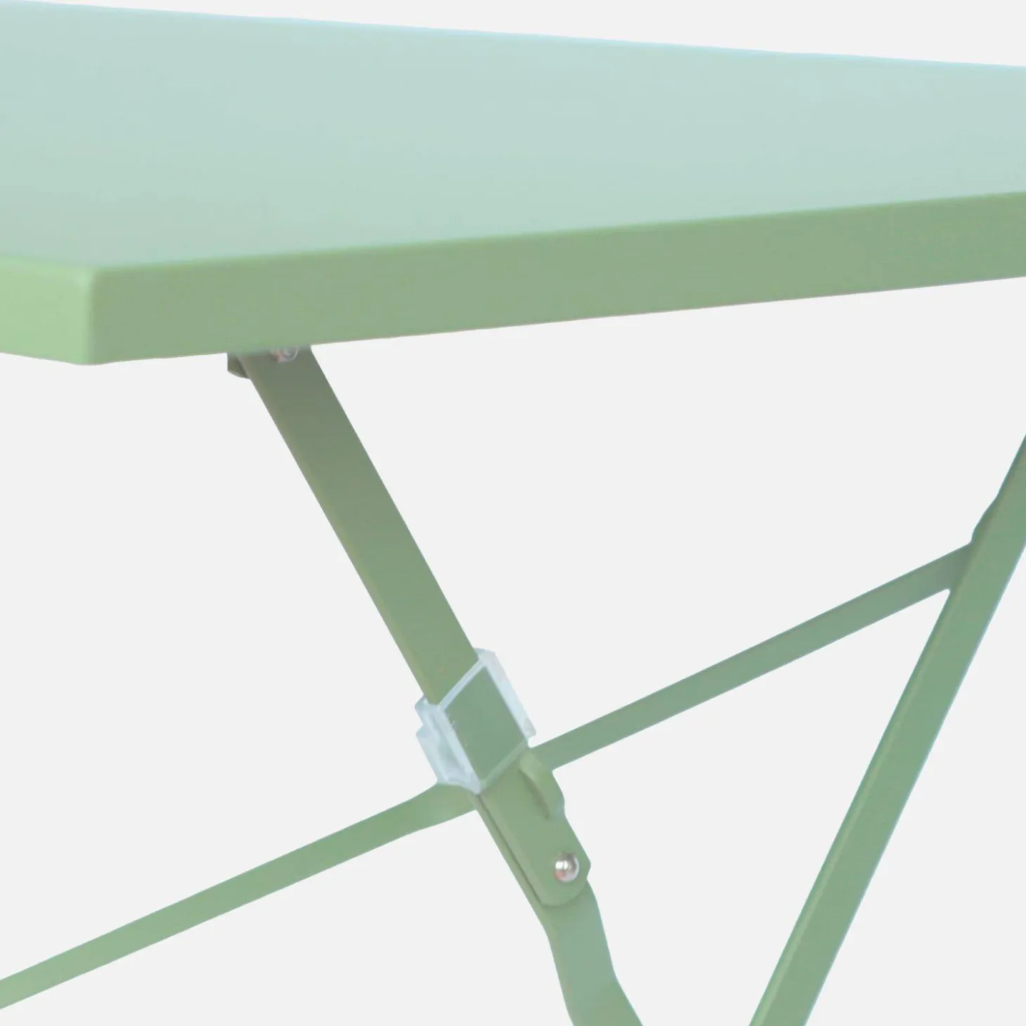 Bistrotafel met 4 stoelen inklapbaar metaal 110 x 70cm