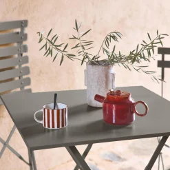 Bistrotafel met 2 stoelen inklapbaar metaal 70 x 70cm