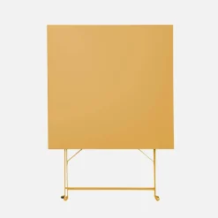 Bistrotafel met 2 stoelen inklapbaar metaal 70 x 70cm