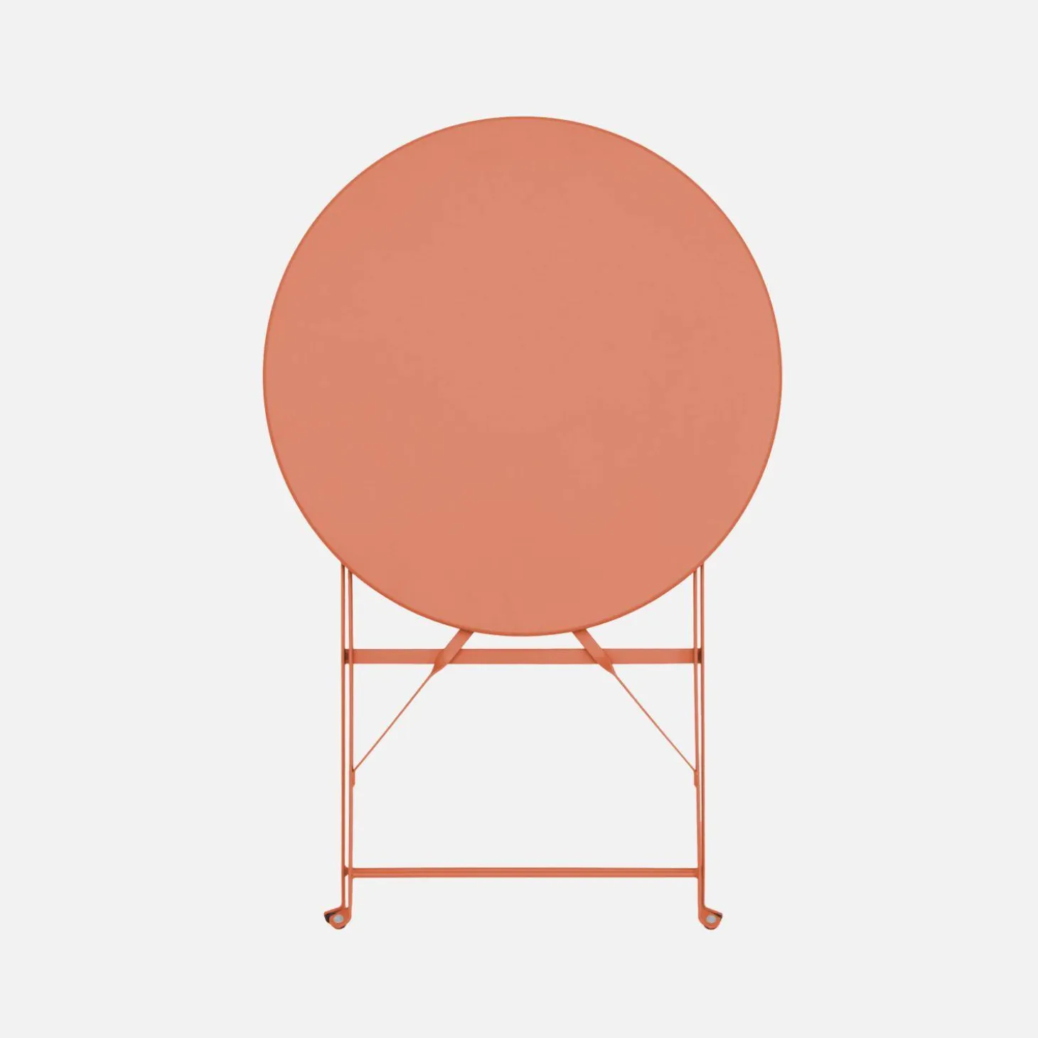 Bistrotafel met 2 stoelen inklapbaar metaal Ø60 x 70cm