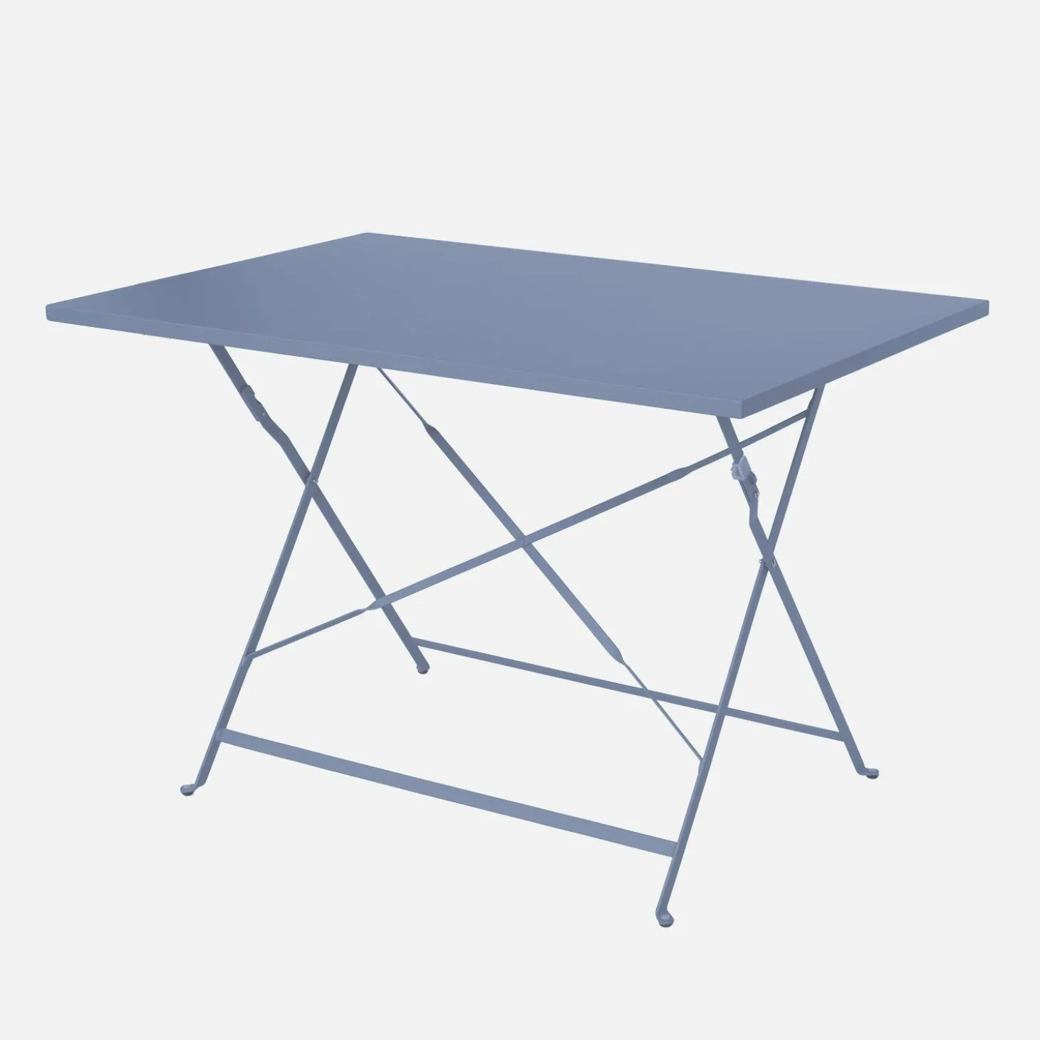Bistrotafel met 4 stoelen inklapbaar metaal 110 x 70cm