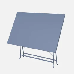 Bistrotafel met 4 stoelen inklapbaar metaal 110 x 70cm