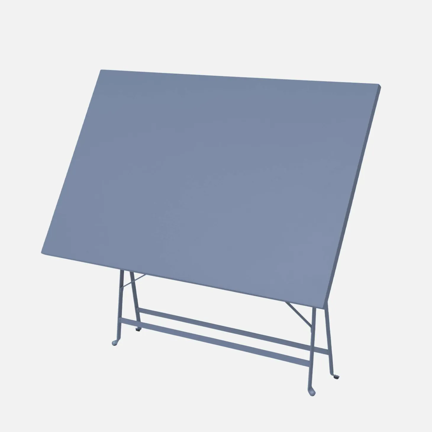 Bistrotafel met 4 stoelen inklapbaar metaal 110 x 70cm