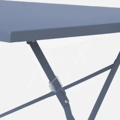 Bistrotafel met 4 stoelen inklapbaar metaal 110 x 70cm