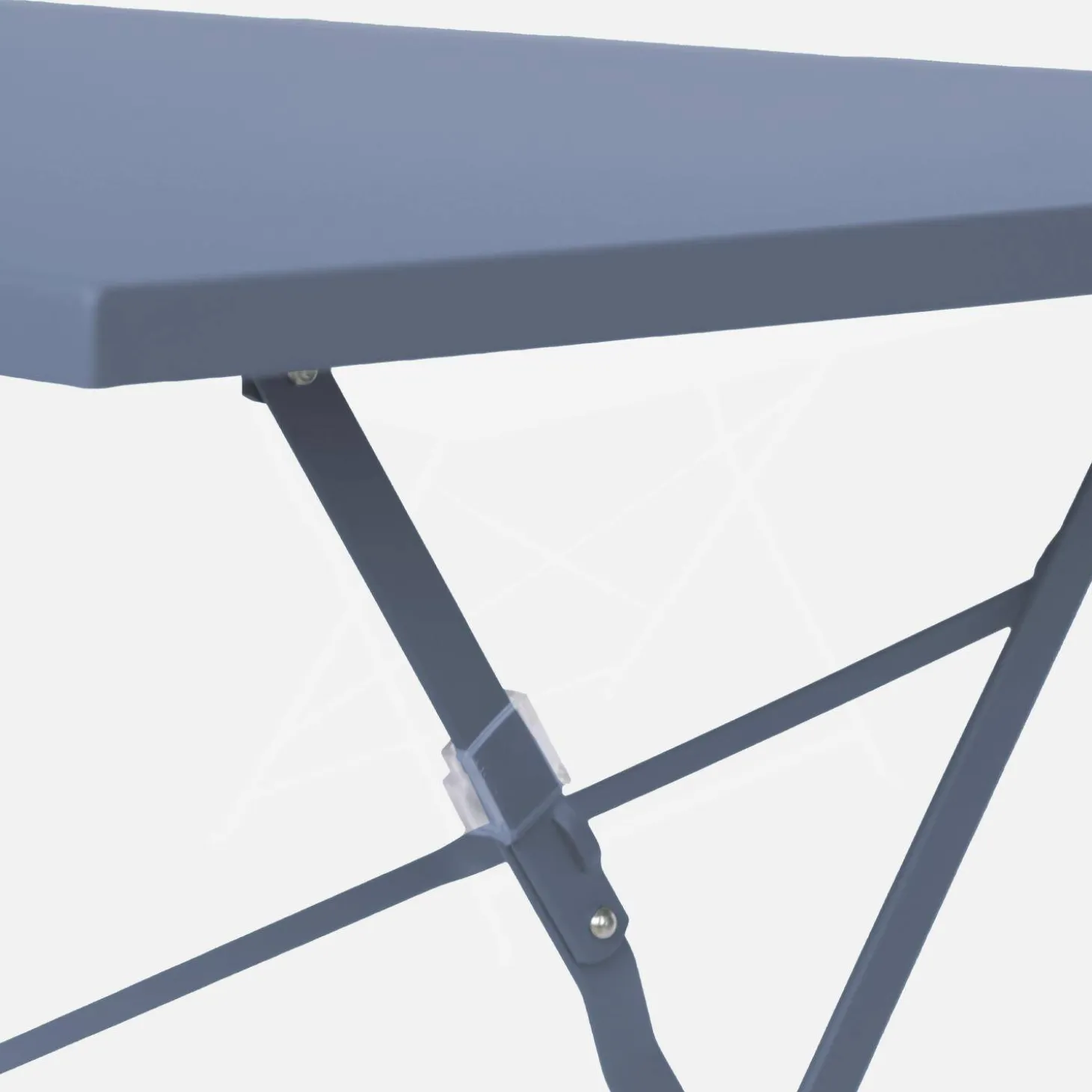 Bistrotafel met 4 stoelen inklapbaar metaal 110 x 70cm