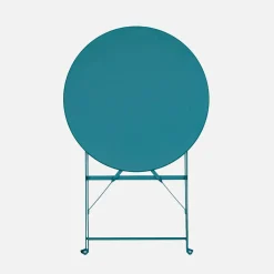 Bistrotafel voor 2 personen inklapbaar metaal Ø60cm