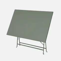 Bistrotafel voor 4 personen inklapbaar metaal 110 x 70cm
