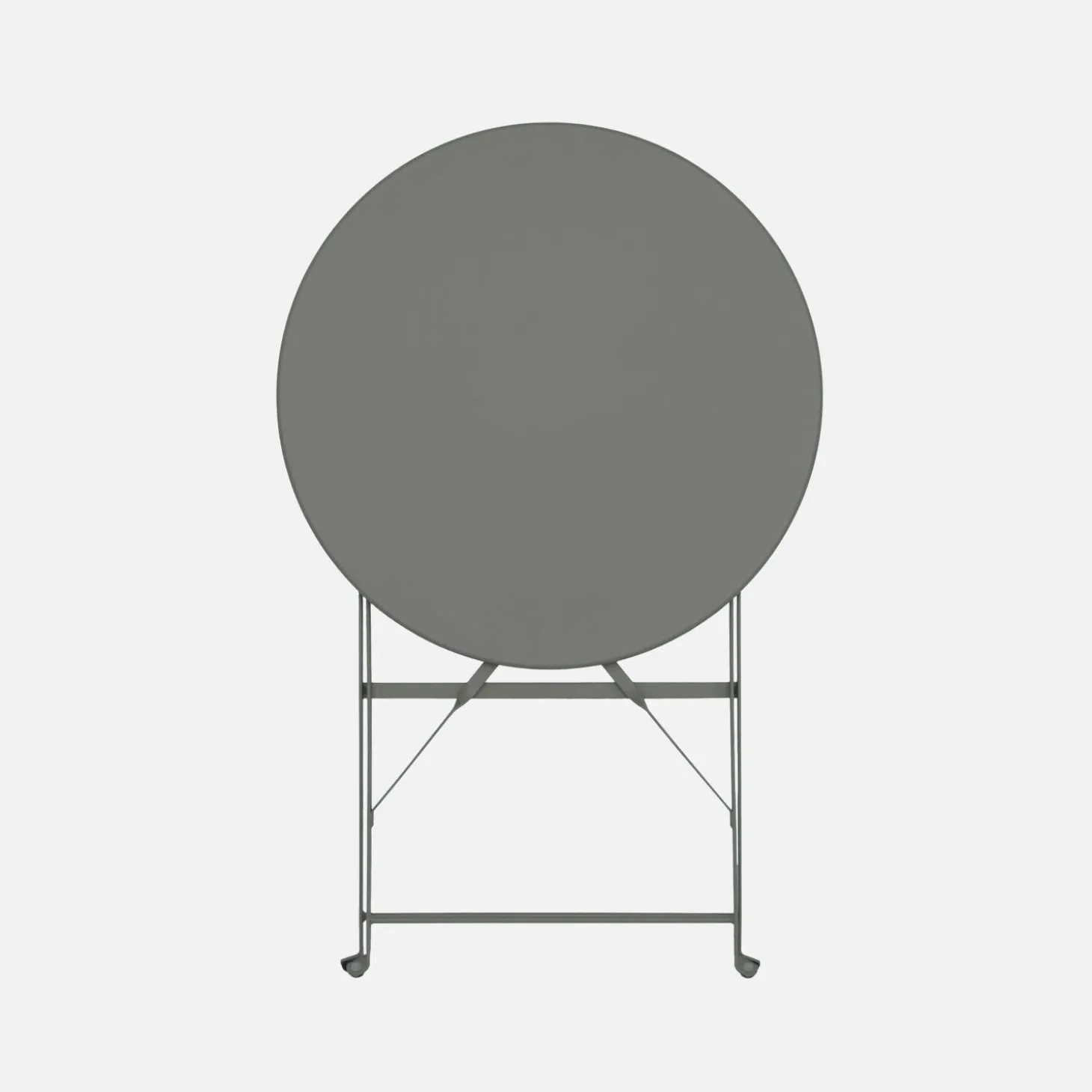 Bistrotafel voor 2 personen inklapbaar metaal Ø60cm
