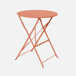 Bistrotafel voor 2 personen inklapbaar metaal Ø60cm