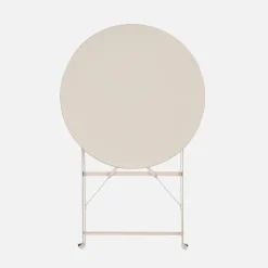 Bistrotafel voor 2 personen inklapbaar metaal Ø60cm