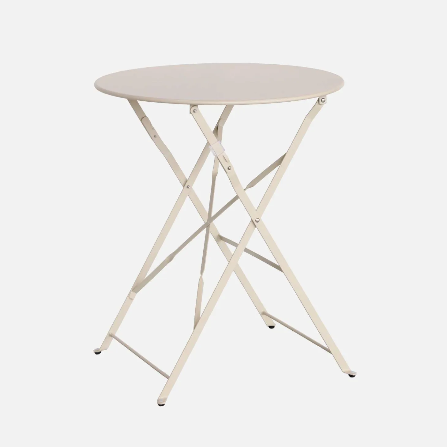 Bistrotafel voor 2 personen inklapbaar metaal Ø60cm