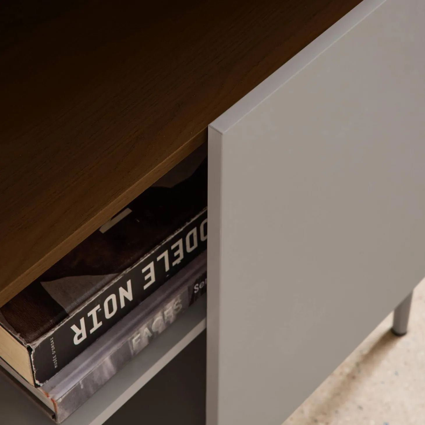 Boekenkast 6 niveaus metaal en houtdecor
