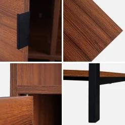 Boekenkast 9 vakken 3 deurtjes en 1 plank 90cm