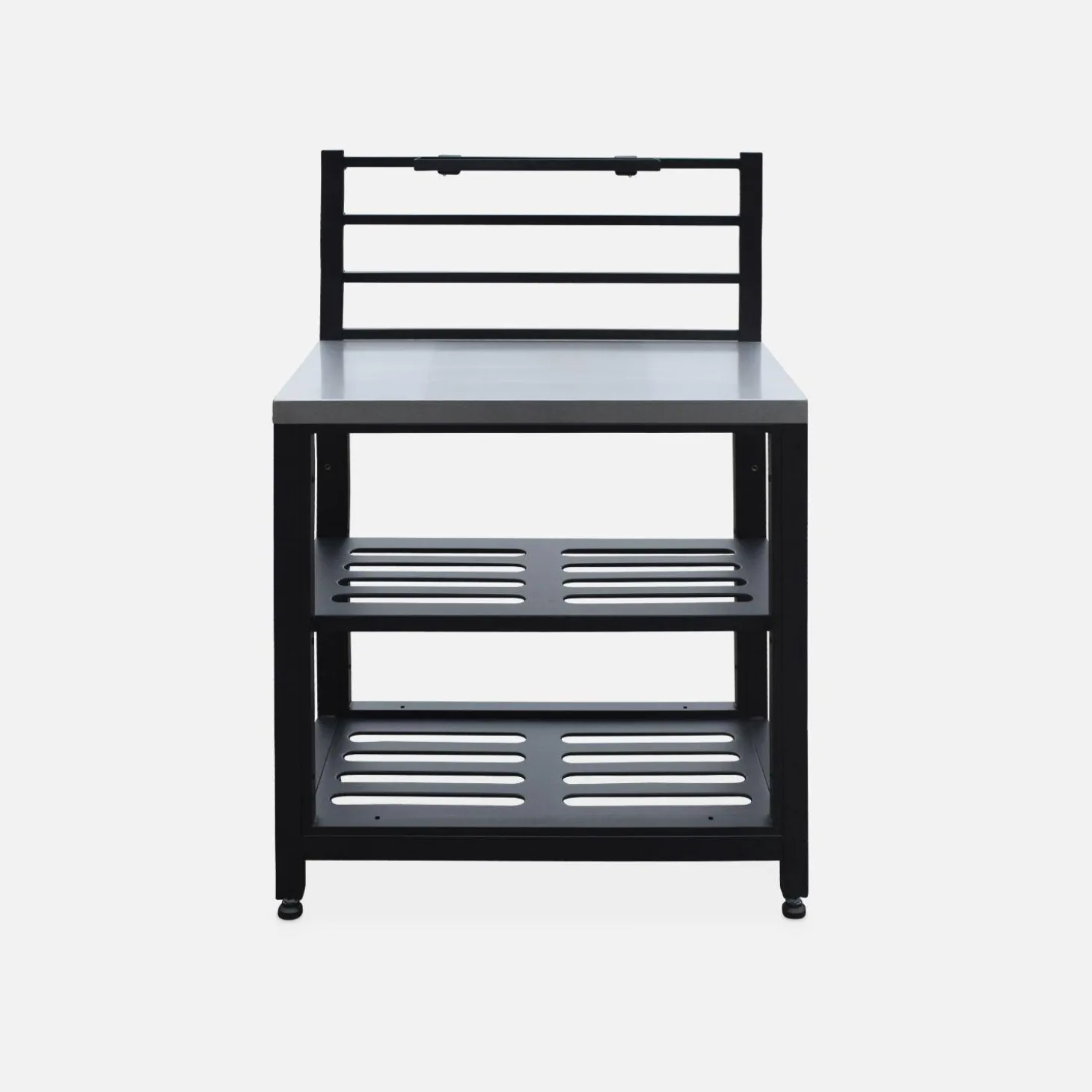 Buitenkeuken met 4 stalen modules