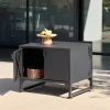 Buitenkeukenmodule 2 deuren van staal L80cm