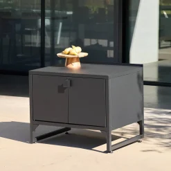 Buitenkeukenmodule 2 deuren van staal L80cm