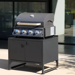 Buitenkeukenmodule 2 deuren van staal L80cm