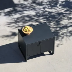 Buitenkeukenmodule 2 deuren van staal L80cm