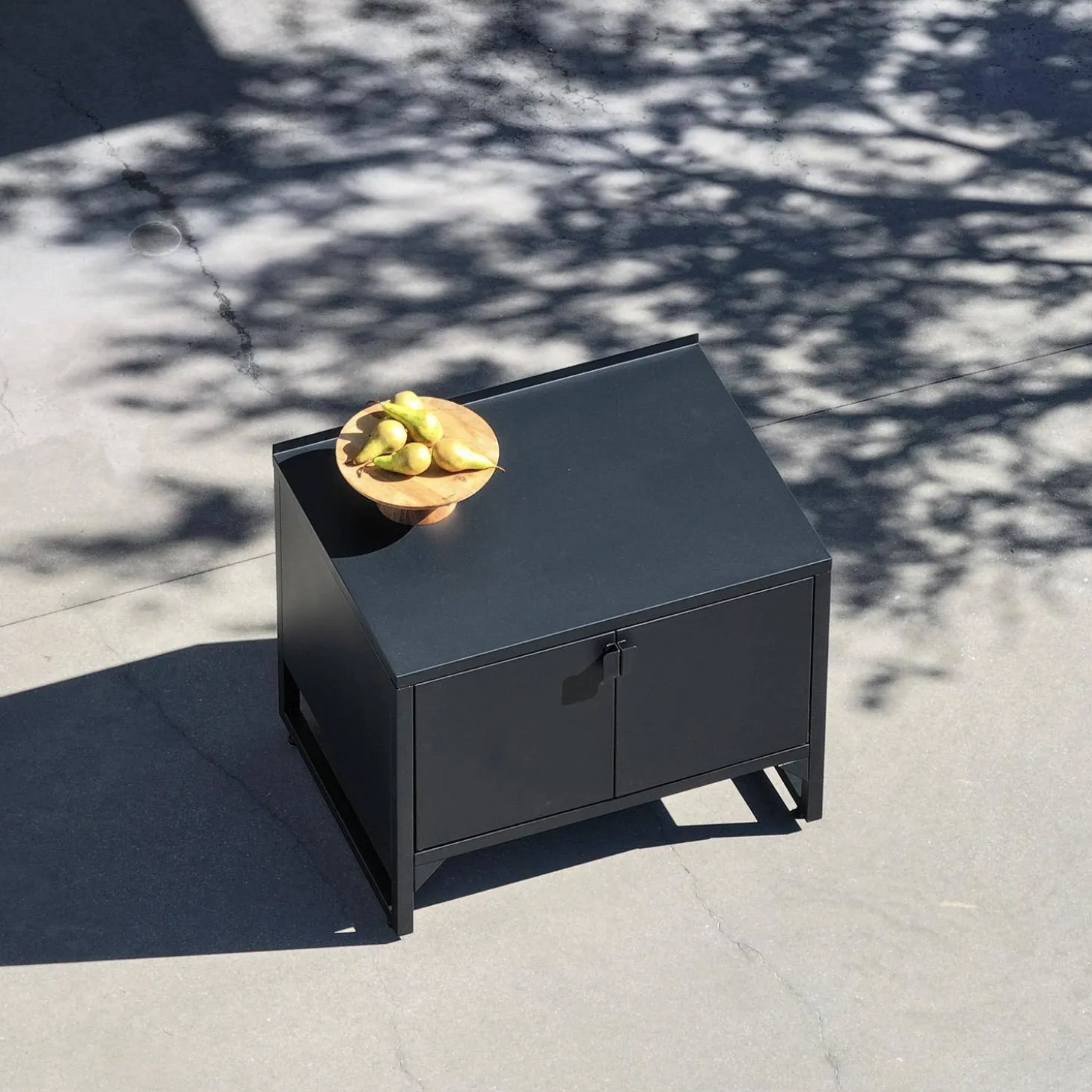 Buitenkeukenmodule 2 deuren van staal L80cm