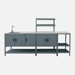 Buitenkeuken 3 modules incl. een gootsteen staal