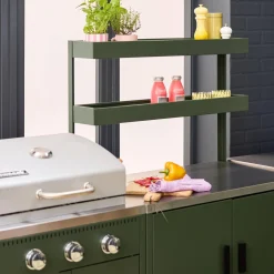 Buitenkeuken 6 modules incl. gasbarbecue staal