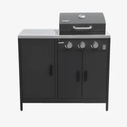 Buitenkeuken 6 modules incl. gasbarbecue staal