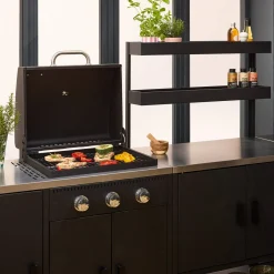 Buitenkeuken 6 modules incl. gasbarbecue staal