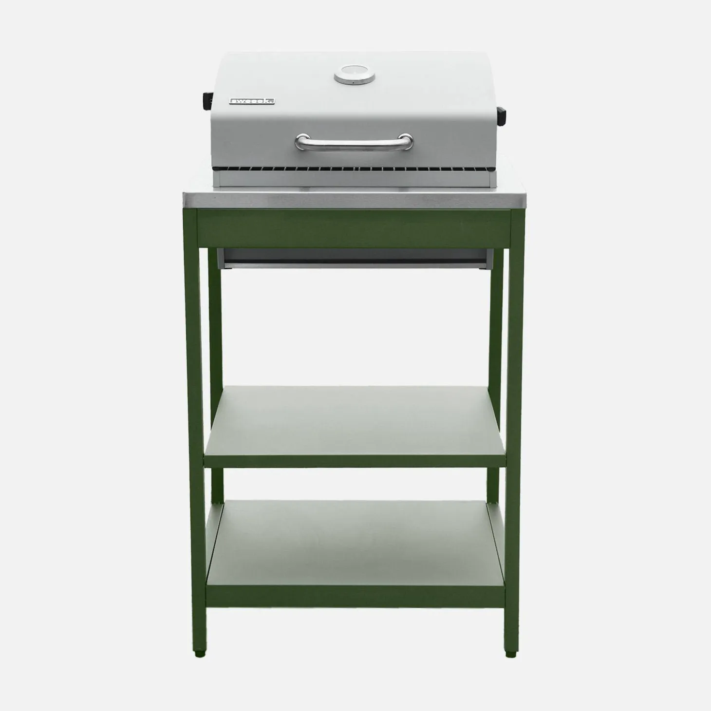 Buitenkeuken 6 modules incl. houtskoolbarbecue staal