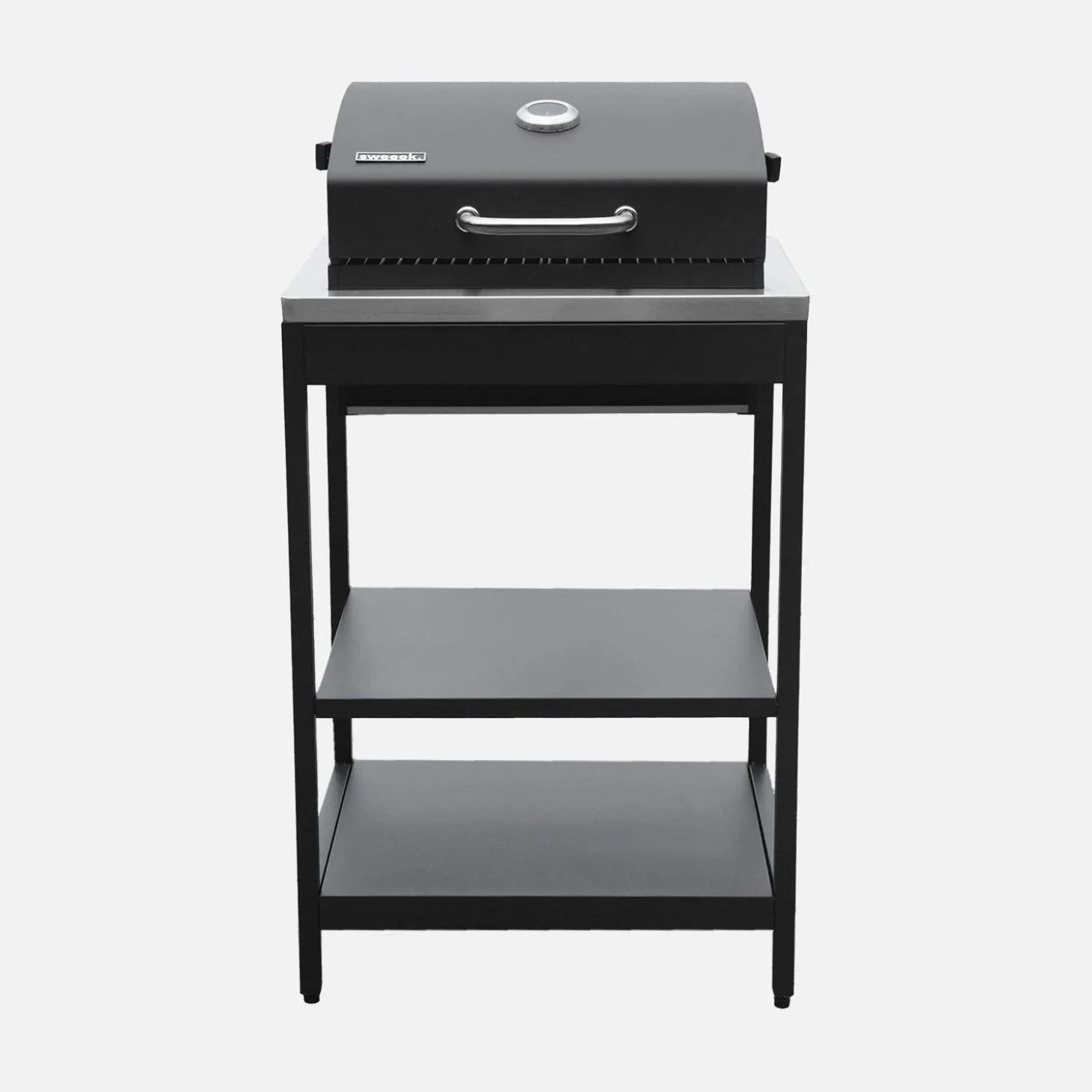 Buitenkeuken 6 modules incl. houtskoolbarbecue staal
