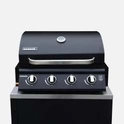 Buitenkeuken 7 modules roestvrij staal met gasbarbecue + hoes