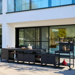 Buitenkeuken 6 modules roestvrij staal