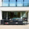 Buitenkeuken 6 modules roestvrij staal met gasbarbecue 4 branders
