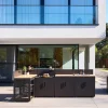 Buitenkeuken 5 modules staal en houtdecor