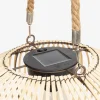 Buitenlamp op zonne-energie, LED, rotan Ø31,5 cm