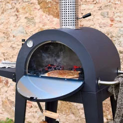 Buitenpizzaoven met neerklapbaar blad