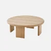 Buiten salontafel rond van acaciahout 70cm