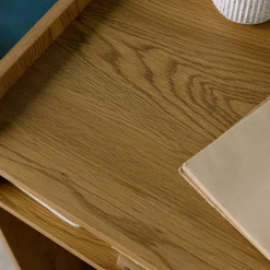 Bureau hout decor 2 opbergvakken