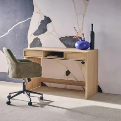 Bureau houteffect 2 lades en 1 nis 120cm