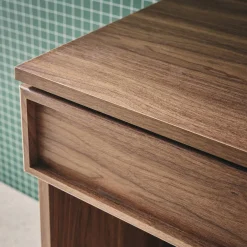 Bureau houteffect 2 lades en 1 nis 120cm