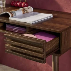Bureau met houteffect, 2 lades